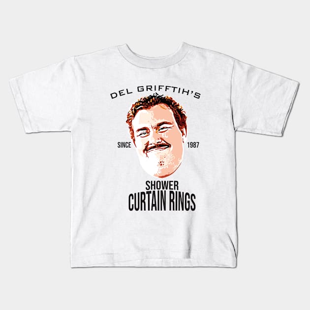 Del Griffith's Shower Curtain Rings - Since 1987 Kids T-Shirt by Geminiguys